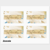 Du machst einen Unterschied Rechteckiger Aufkleber (Blatt)