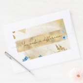 Du machst einen Unterschied Rechteckiger Aufkleber (Umschlag)