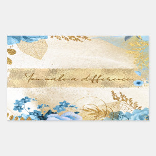 Du machst einen Unterschied Rechteckiger Aufkleber