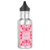 "Du machst jeden Tag besser" mit Herzen Edelstahlflasche (Links)