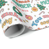 Du machst jeden Weihnachts-Merrier | Niedliche Ret Geschenkpapier (Rolleneckpunkt)