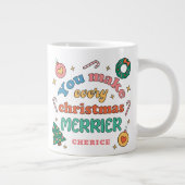 Du machst jeden Weihnachts-Merrier | Niedliche Ret Jumbo-Tasse (Rechts)