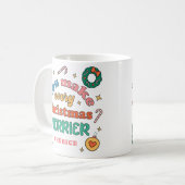 Du machst jeden Weihnachts-Merrier | Niedliche Ret Kaffeetasse (Vorderseite Links)