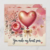 Du machst mein Herz Feiertagskarte (Vorne/Hinten)