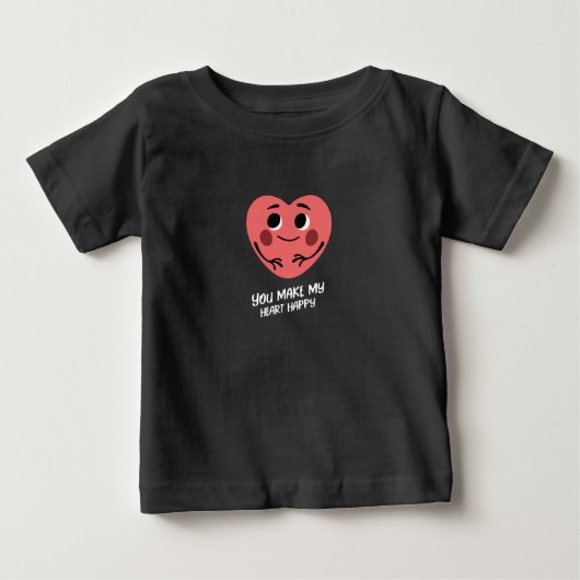 Du machst mein Herz glücklich Baby T-shirt (Vorderseite)