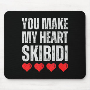 Du machst mein Herz Skibidi Funny Valentine Day Ki Mousepad