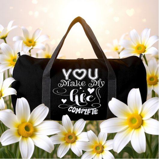 Du machst mein Leben vollständig Duffle Bag