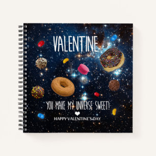Du machst mein Universum süßer Valentinstag Notizblock