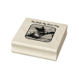 Du machst meine Herz-Sing-Briefmarke Gummistempel