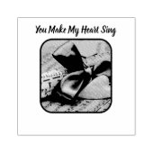 Du machst meine Herz-Sing-Briefmarke Gummistempel (Prägung)