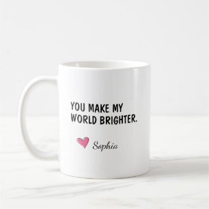 Du machst meine Welt heller - Geschenk für die Toc Kaffeetasse
