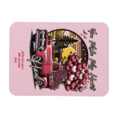 Du machst meinen Herzklopfen Vintagen LKW Valentin Magnet (Horizontal)