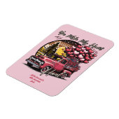 Du machst meinen Herzklopfen Vintagen LKW Valentin Magnet (Linke Seite)