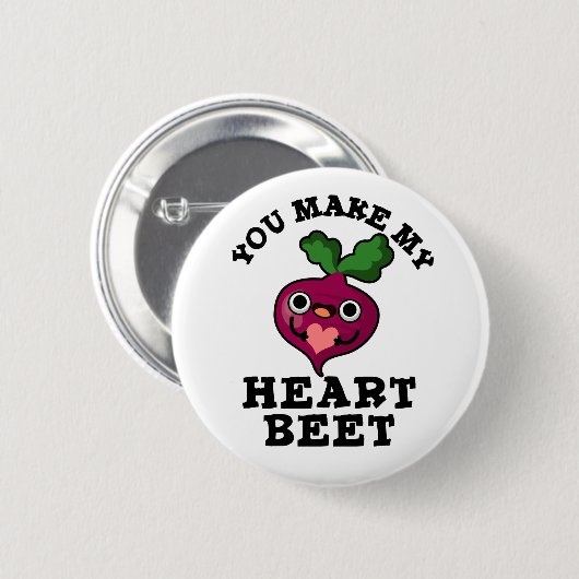 Du machst meinen Herzrübe-Funny-Veggie-Pub Button (Vorne & Hinten)