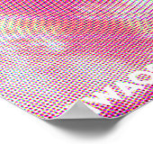 "Du machst meinen Herzschlag schnell" Vaporwave Po Poster (Ecke)