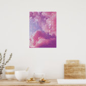 "Du machst meinen Herzschlag schnell" Vaporwave Po Poster (Küche)