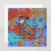 Du machst meinen Schwanz zum Wackeln! Einladung (Vorne/Hinten)