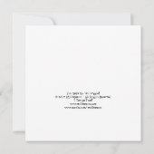 Du machst meinen Schwanz zum Wackeln! Einladung (Rückseite)