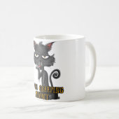 Du machst Meowt Black Cat Halloween Thema Kaffeetasse (VorderseiteRechts)