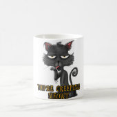 Du machst Meowt Black Cat Halloween Thema Kaffeetasse (Mittel)