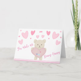 Du machst mich beary Happy Feiertagskarte