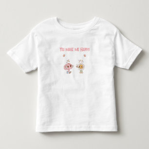 Du machst mich glücklich! Glückliches Gehirn und B Kleinkind T-shirt