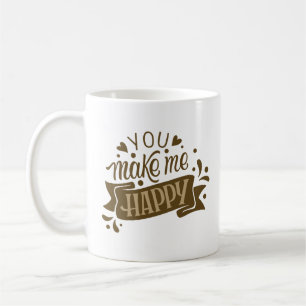 du machst mich glücklich kaffeetasse
