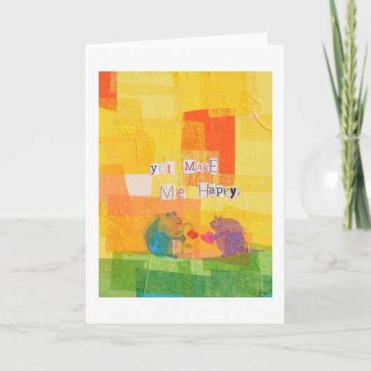 Du machst mich glücklich karte (Vorderseite)