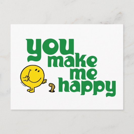 Du machst mich glücklich postkarte (Vorderseite)