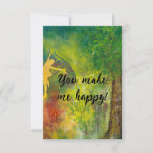 Du machst mich glücklich! RSVP karte (Vorderseite)