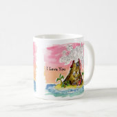 Du machst mich kaputt, ich lava you Cartoon Volcan Kaffeetasse (VorderseiteRechts)