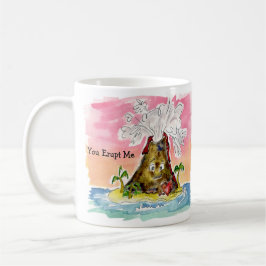 Du machst mich kaputt, ich lava you Cartoon Volcan Kaffeetasse