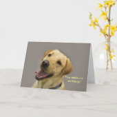 Du machst mich so glücklich! Gelbe Labrador-Karte Karte (Gelbe Blume)