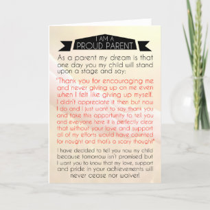 Du machst mich so stolz dankeskarte