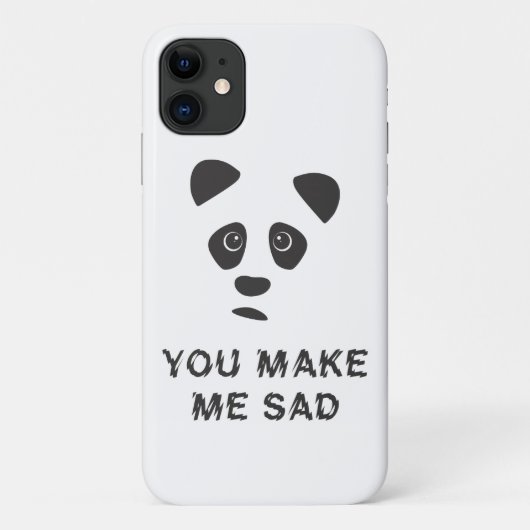 Du machst mich traurig. Trauriger Panda. Case-Mate iPhone Hülle (Rückseite)