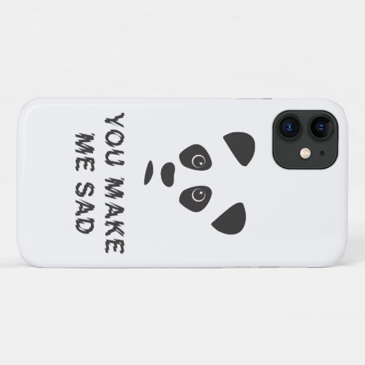 Du machst mich traurig. Trauriger Panda. Case-Mate iPhone Hülle (Rückseite (Horizontal))