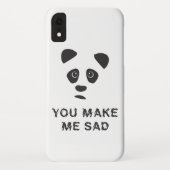 Du machst mich traurig. Trauriger Panda. Case-Mate iPhone Hülle (Rückseite)