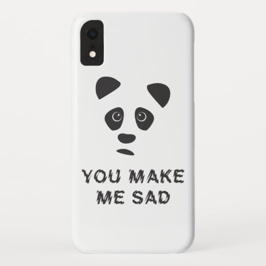 Du machst mich traurig. Trauriger Panda. Case-Mate iPhone Hülle (Rückseite)