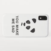 Du machst mich traurig. Trauriger Panda. Case-Mate iPhone Hülle (Rückseite (Horizontal))