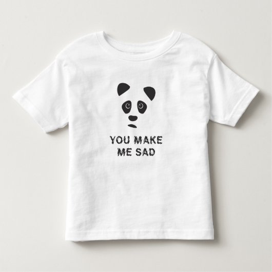 Du machst mich traurig. Trauriger Panda. Kleinkind T-shirt (Vorderseite)