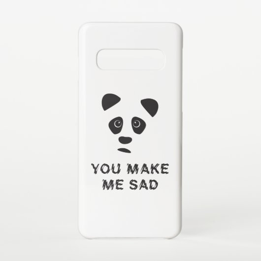 Du machst mich traurig. Trauriger Panda. Samsung Galaxy Hülle (Rückseite)