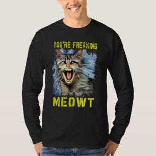 Du machst mich verrückt Katzenlady-Wortspiel Katze T-Shirt