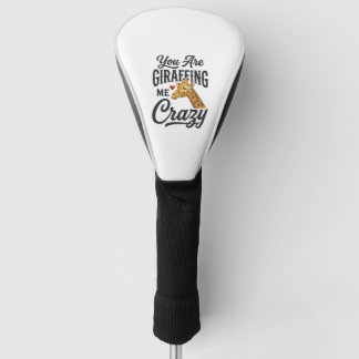 Du machst mich verrückt, lustiges Giraffen-Shirt_1 Golf Headcover
