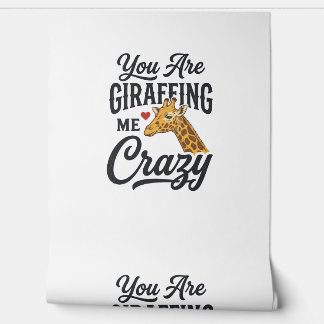 Du machst mich verrückt, lustiges Giraffen-Shirt_1 Tapete