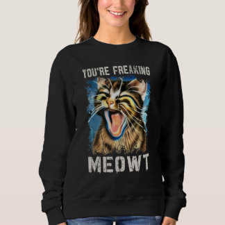 Du machst mich völlig verrückt Katze Vintage- Sweatshirt