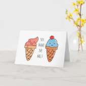 Du machst mich zum sonnigen Valentinstag Karte (Gelbe Blume)