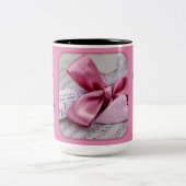 Du machst mir das Herz zwei Tone-Tasse singen Zweifarbige Tasse (Mittel)