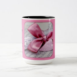 Du machst mir das Herz zwei Tone-Tasse singen Zweifarbige Tasse