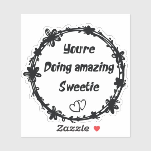 Du machst Phantastisch, Sweetie Retro Aufkleber (Blatt)