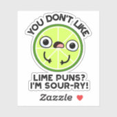 Du magst keine Limonen Brötchen, ich bin sauer-fru Aufkleber (Blatt)